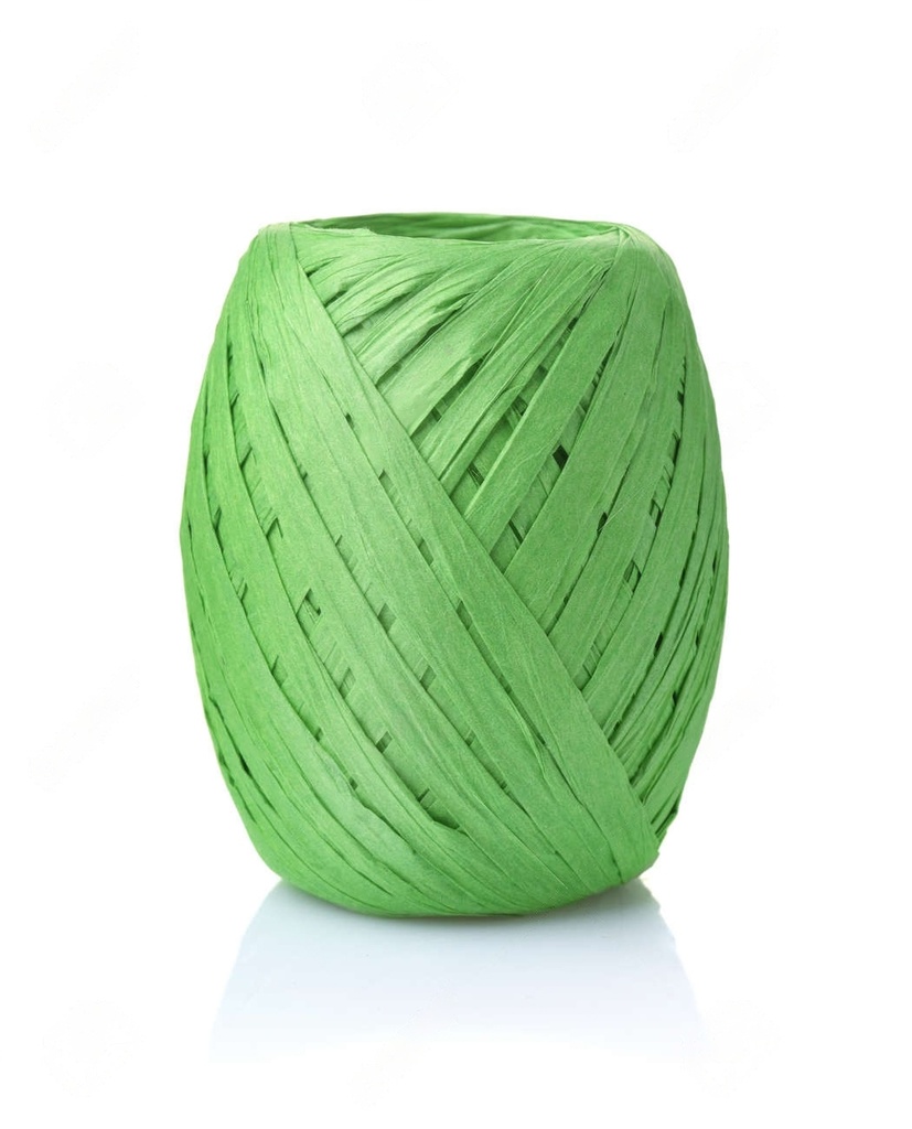 [DIST01283] RAFIA PLASTICA VERDE FLUO (111)