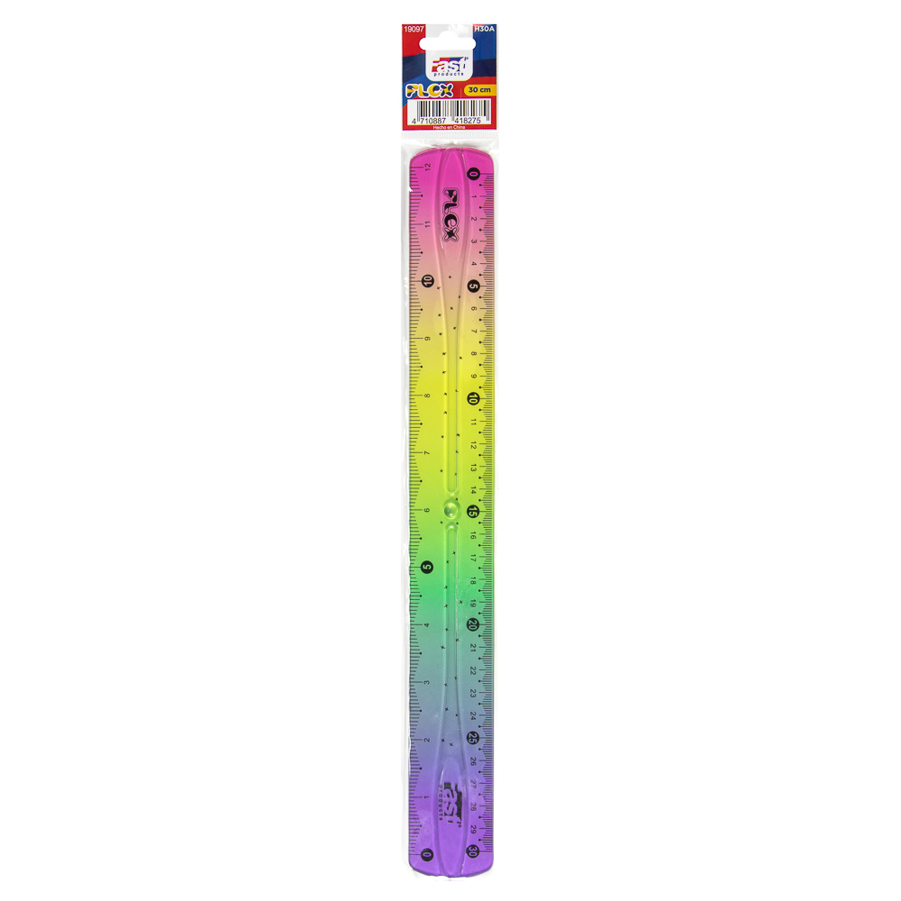 REGLA FLEXIBLE FAST H30A 30CM ARCOIRIS 1