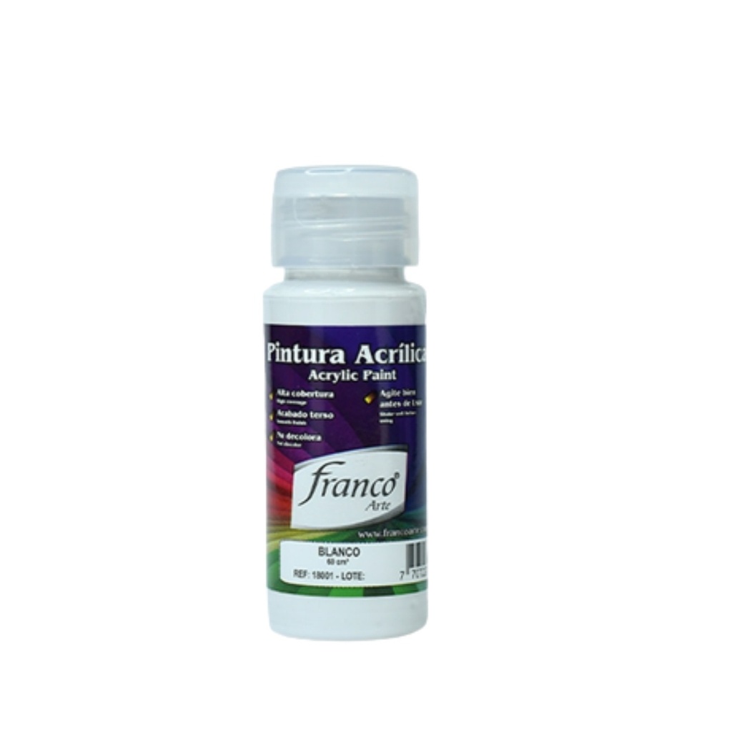 PINTURA ACRILICA 60ML FRANCO BLANCO