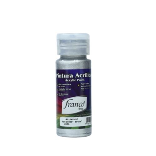 PINTURA ACRILICA 60ML FRANCO ALUMINIO