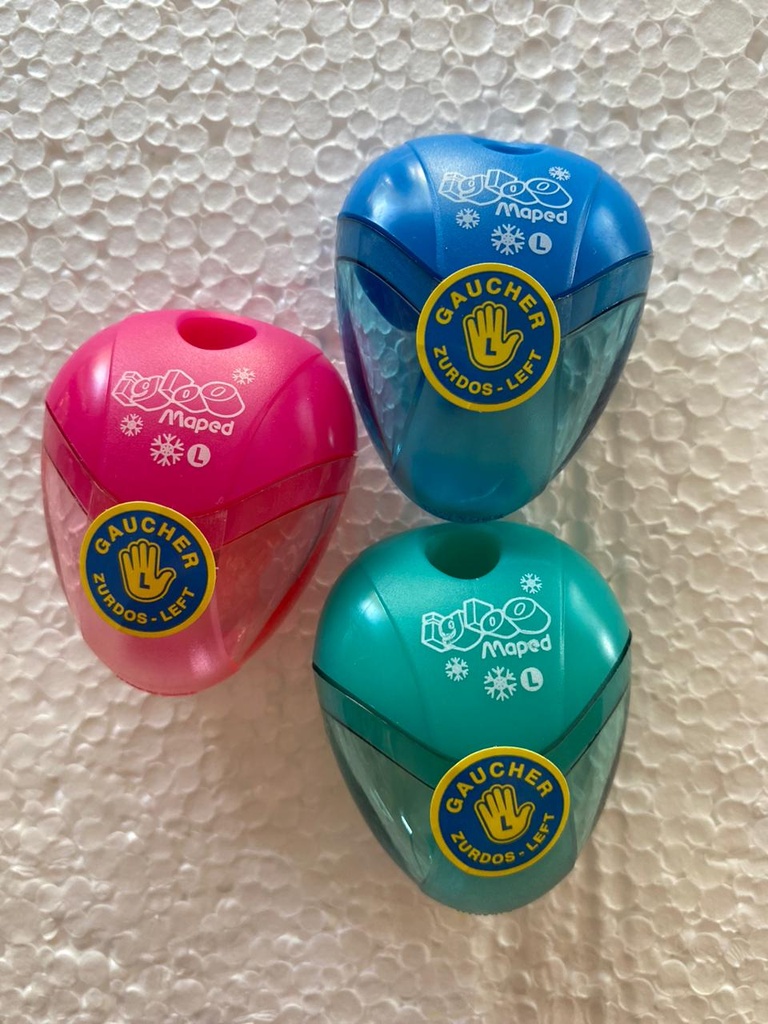 SACAPUNTAS MAPED P/ZURDO I-GLOO 1 AGUJERO CX24