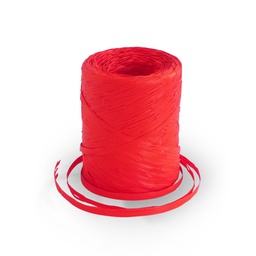 [DIST01743] RAFIA PLASTICA  ROJO INTENSO (8A)