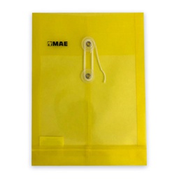 SOBRE PLASTICO C/PITA MAE CARTA AMARILLO