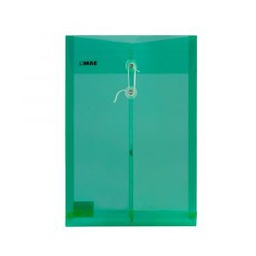 SOBRE PLASTICO MAE CON PITA OFICIO  VERDE