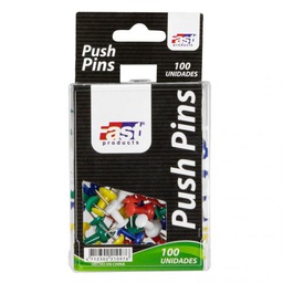 TACHUELAS FAST PUSH-PINS COLORES (CX100)