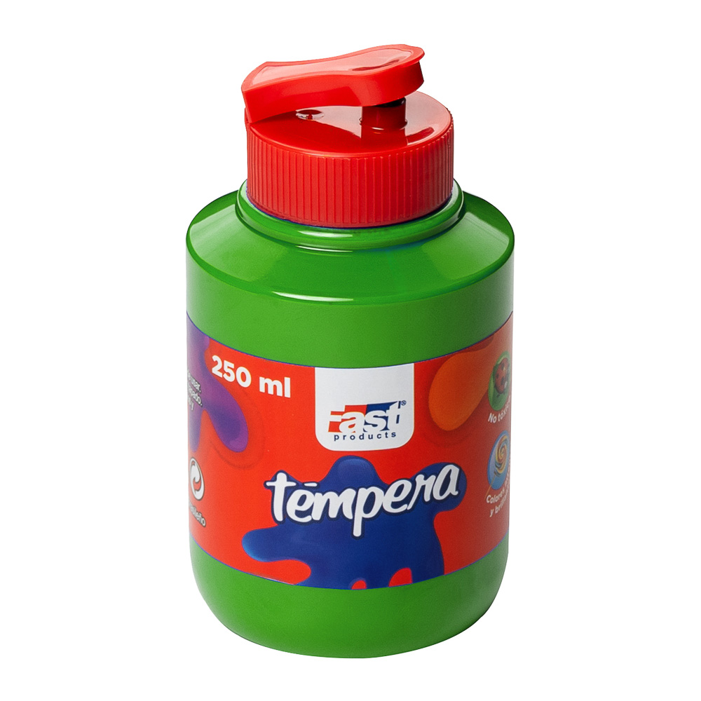 TEMPERA FAST 250ML 510 COLOR VERDE HOJA