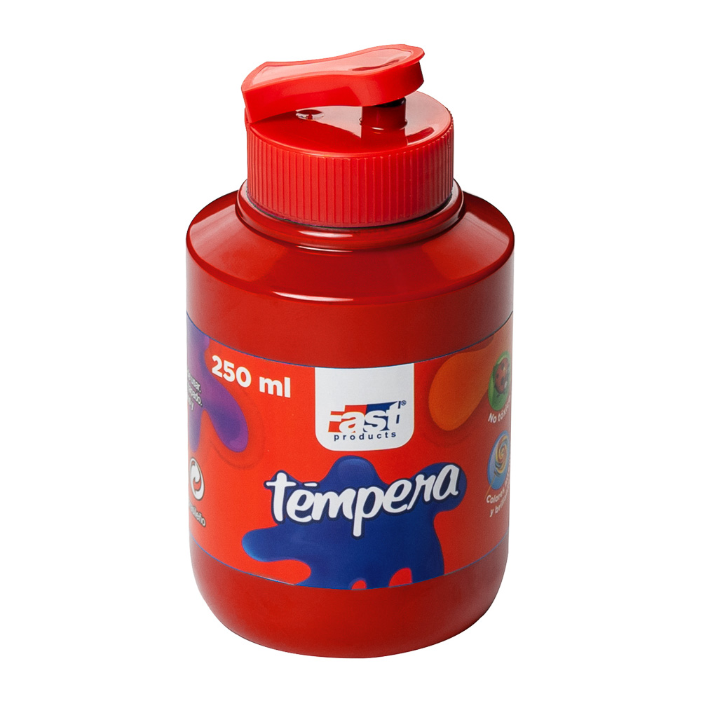 [DIST01855] TEMPERA FAST 250ML 507 COLOR  ROJO