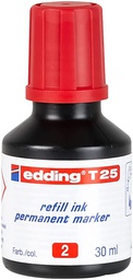 [DIST01907] TINTA PERMANENTE EDDING T25  ROJO