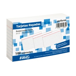 [DIST01923] TARJETAS IRASA RAYADAS MEDIANAS 4X6