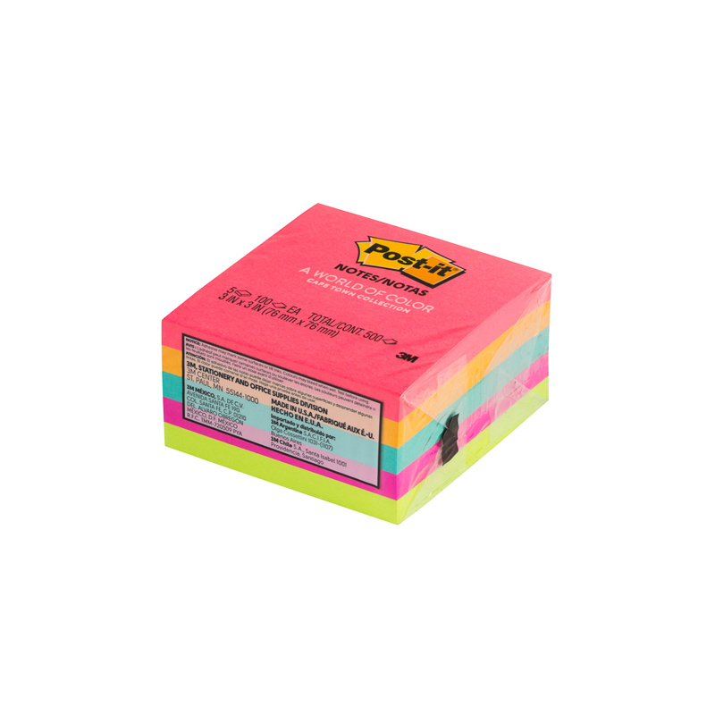 BLOCK POST IT 3X3 CUBO CAPETOWN NEON