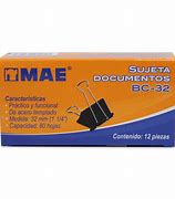 PRENSAPAPELES MAE BC-32MM (Cx12)