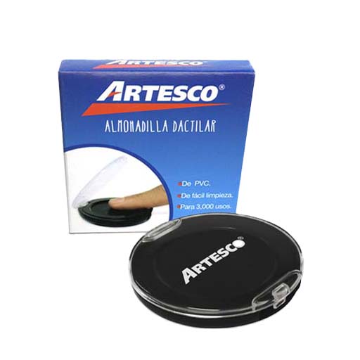 ALMOHADILLA ARTESCO DACTILAR 16314700 RECARG. NEGRO