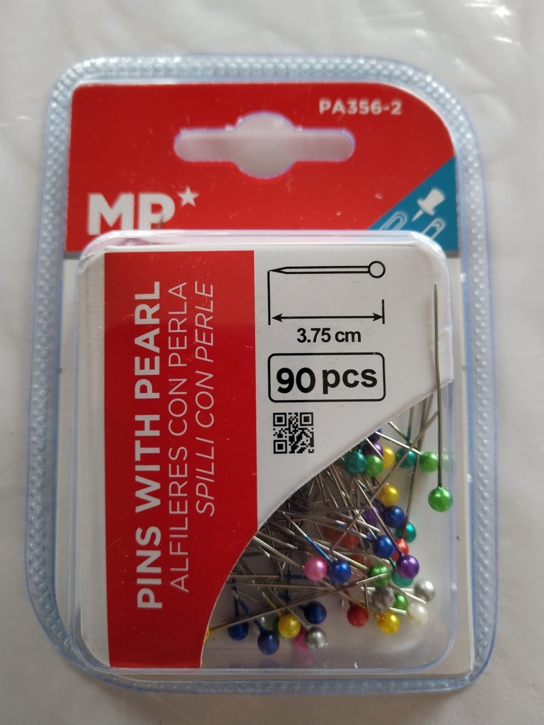 ALFILERES MP PA356-2 PERLA CX90 COLORES SURTIDOS