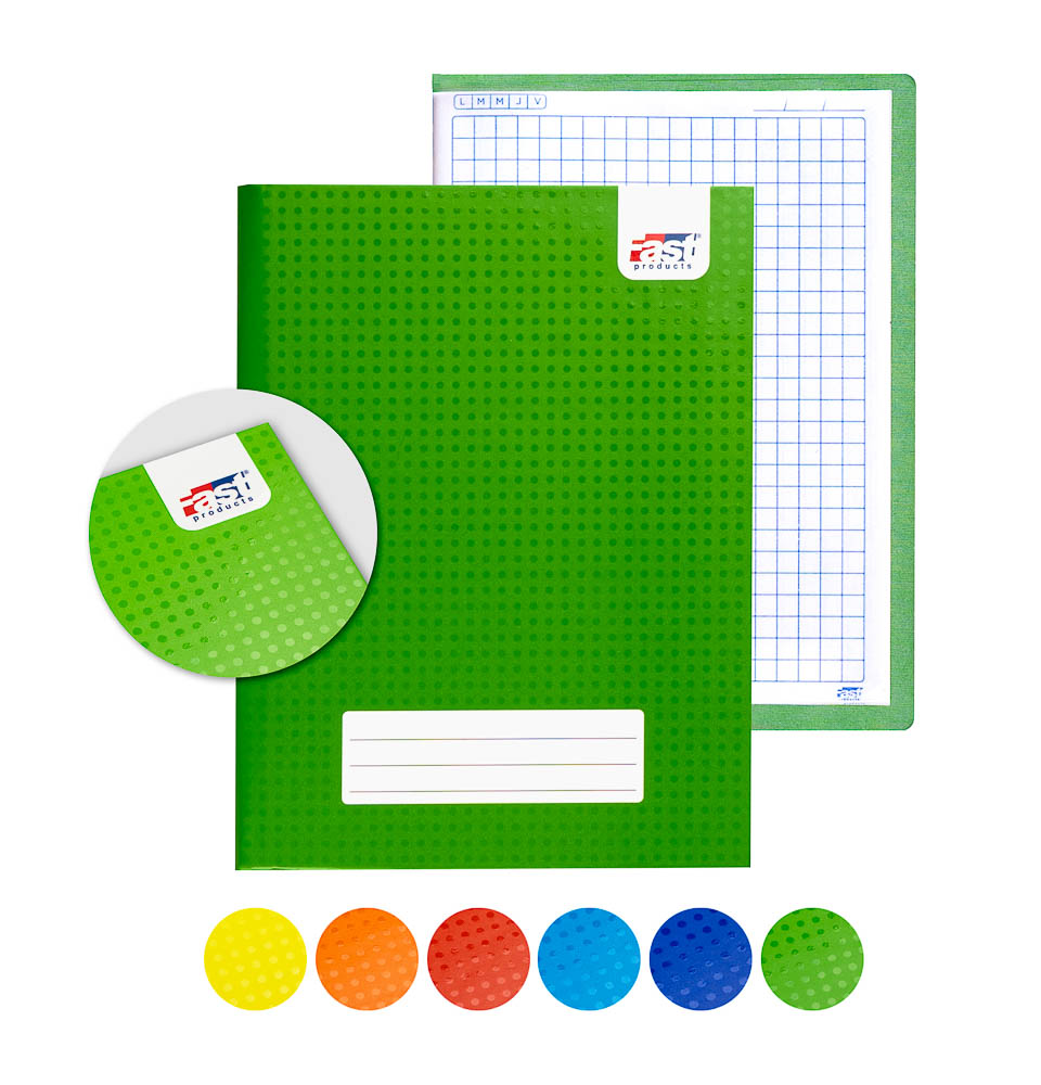 CUADERNO EMPASTADO FAST PEQ. 100H CUADRO