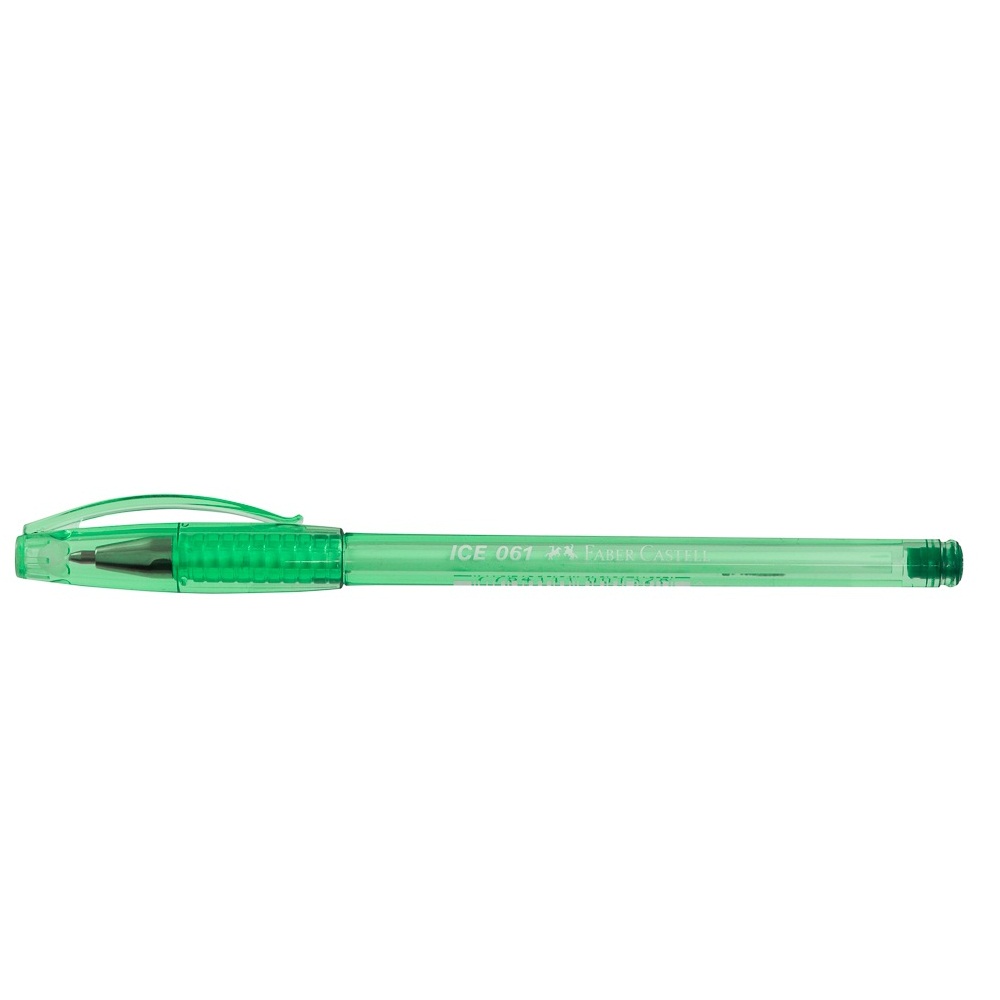 BOLIGRAFO FABER CASTELL ICE 61-F PUNTO FINO 0.8 VERDE CX12