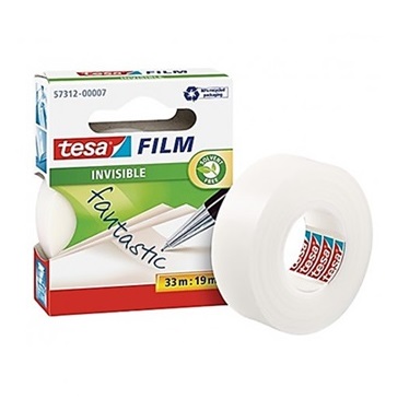 CINTA ADHESIVA TESA TRANSPARENTE INVISIBLE 3/4" X 36YDS