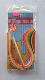 FILIGRANA DE COLORES 100 TIRAS C/AGUJA