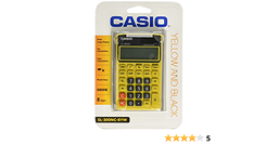 CALCULADORA P/BOLSILLO CASIO AMARILLO SL-300NC-BYW