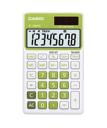 CALCULADORA CASIO D/BOLSILLO VERDE SL-300NC-GN