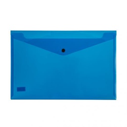 SOBRE PLASTICO BEAUTONE OFICIO C/BROCHE AZUL
