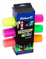TEMPERA PELIKAN NEON 6 COLORES