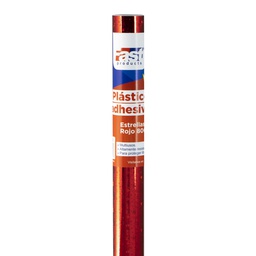 [DIST02271] CONTAC ADHESIVO FAST ROLLO ESTRELLAS ROJO