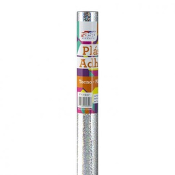 CONTAC ADHESIVO FAST ROLLO TECNO PLATEADO