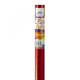 CONTAC ADHESIVO FAST ROLLO TECNO ROJO