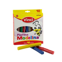 PLASTICINA VINCI 10 BARRAS DE COLORES