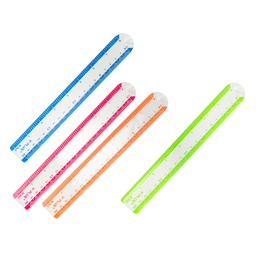REGLA PLASTICA Y PLUS 20CM SHELL