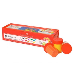 TEMPERA 12 COLORES FABER CASTELL