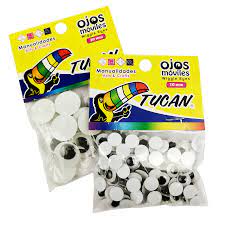 OJITOS MOVIBLES TUCAN 7MM (BX130)