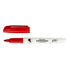 MARCADOR PERMANENTE FAST P/FINA ROJO