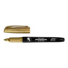 [DIST02574] MARCADOR PERMANENTE FAST P/FINA DORADO
