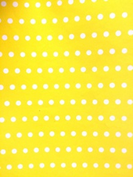 [DIST02643] PAPEL LUSTRE DISEÑO BOLITAS PEQ. AMARILLO