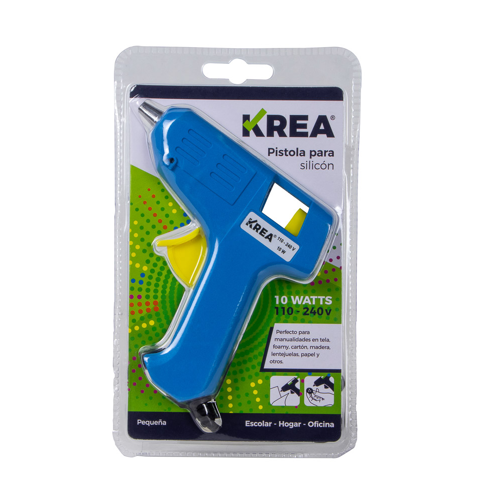 PISTOLA PARA SILICON KREA PEQUEÑA COLORES 10WATTS
