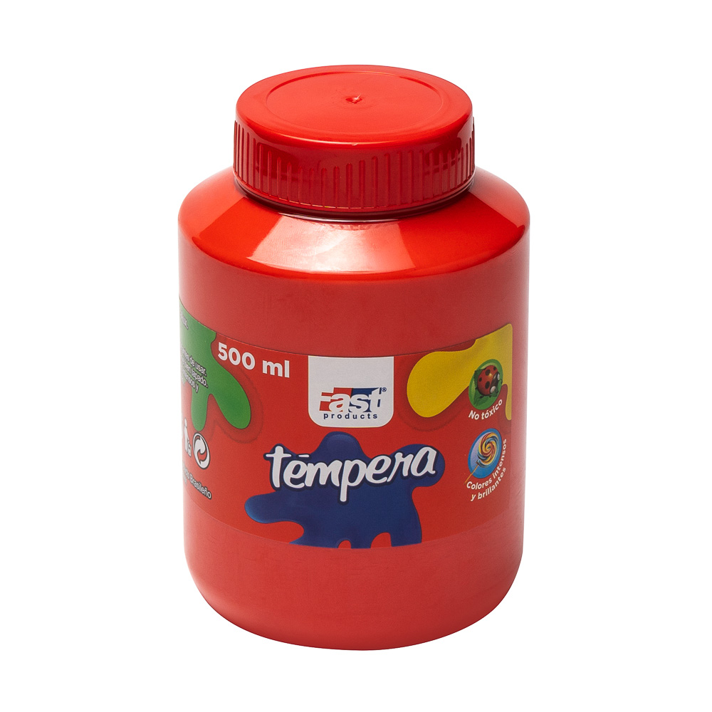 [DIST02716] TEMPERA FAST 500ML 507 COLOR ROJO