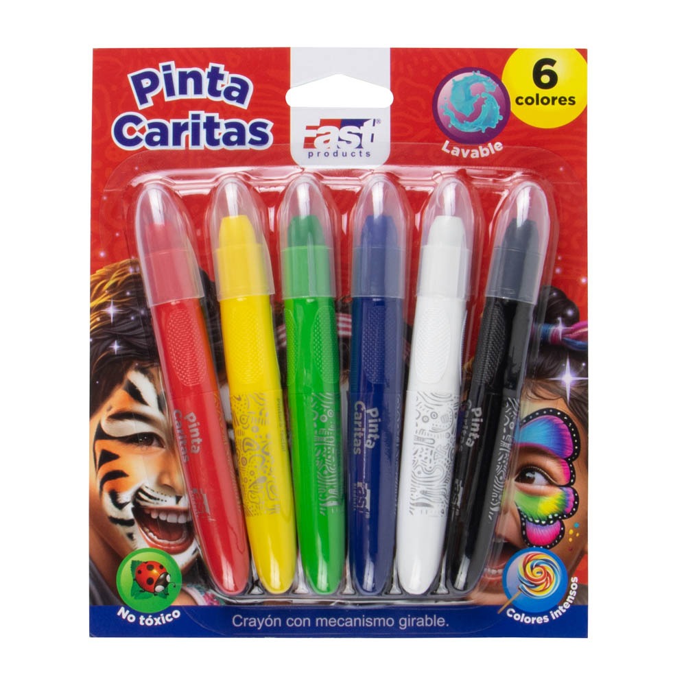 PINTA CARITAS FAST ESTUCHE 6 COL.