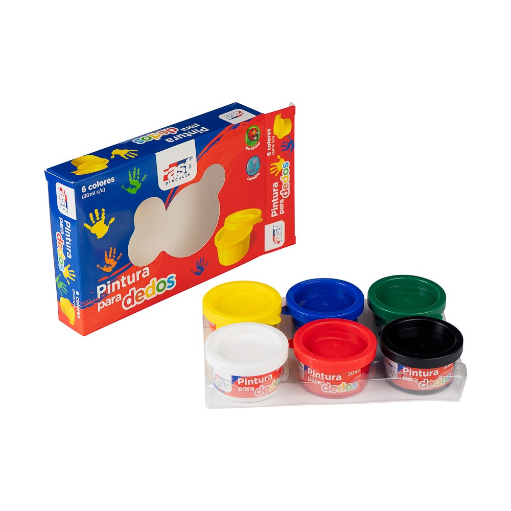 PINTURA A DEDO FAST 12 COLORES 30ML