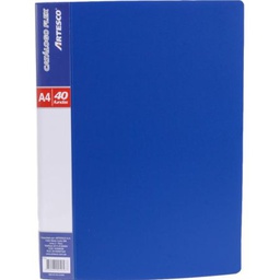 CARTAPACIO ARTESCO FLEX A4 CON 40 FUNDAS AZUL