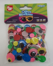 CARTON OJITOS MOVIBLES POINTER COLORES (CX20)