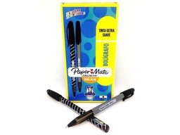 BOLIGRAFO PAPER MATE KILOMETRICO DISEÑO NEGRO CX12