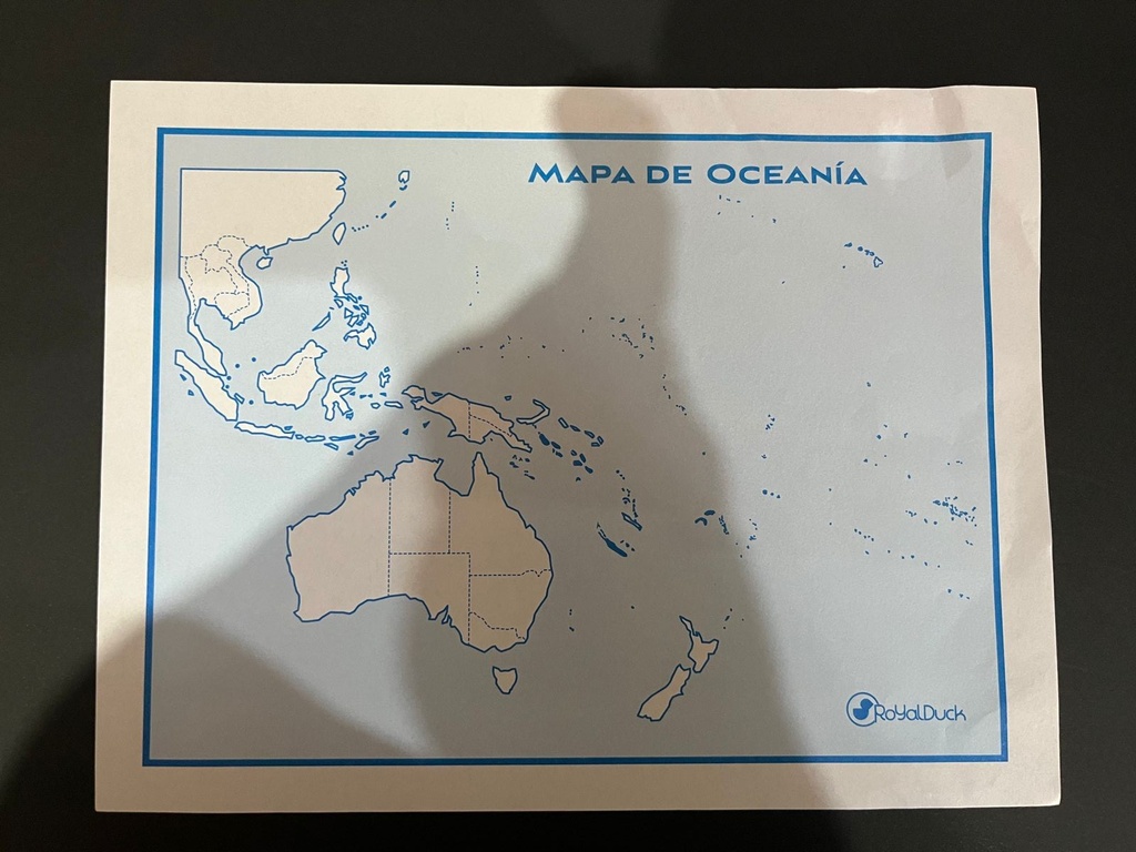 [DIST02898] MAPA DE OCEANIA