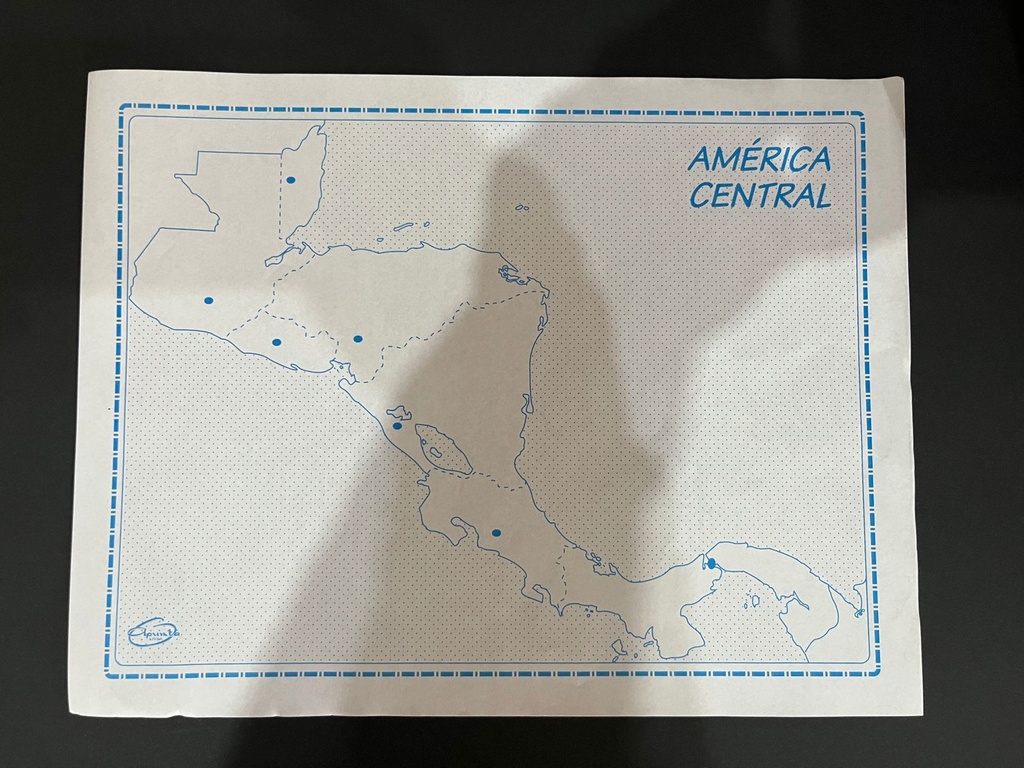 MAPA DE CENTRO AMERICA