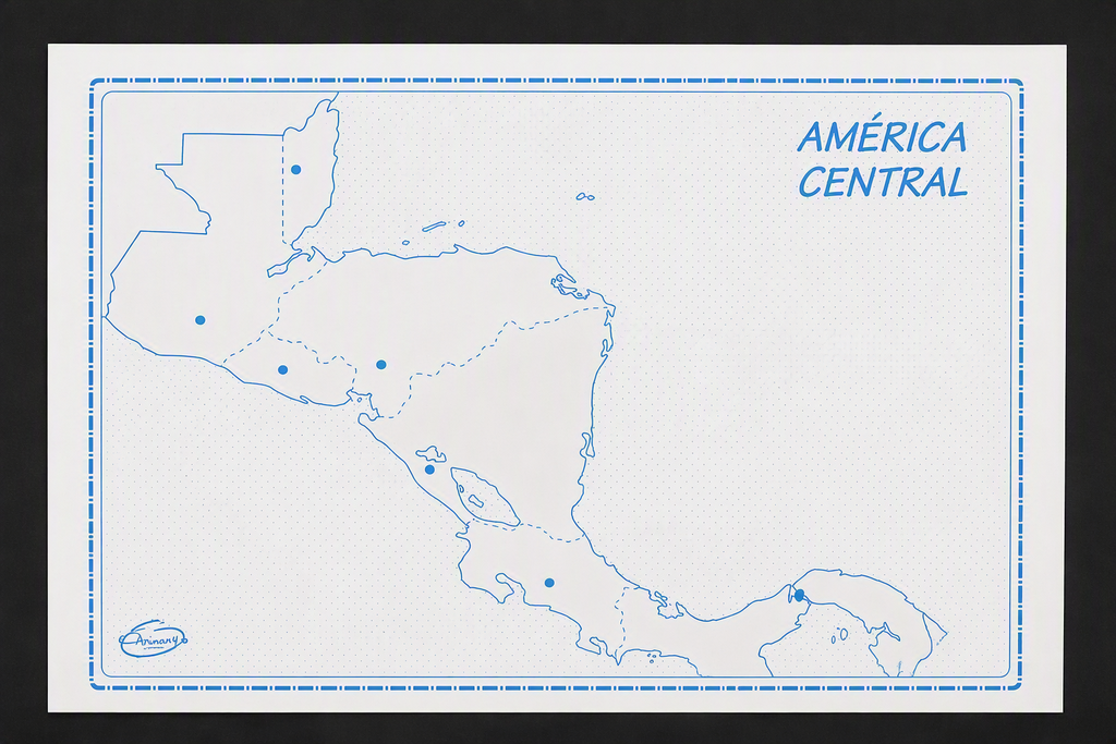 MAPA DE CENTRO AMERICA
