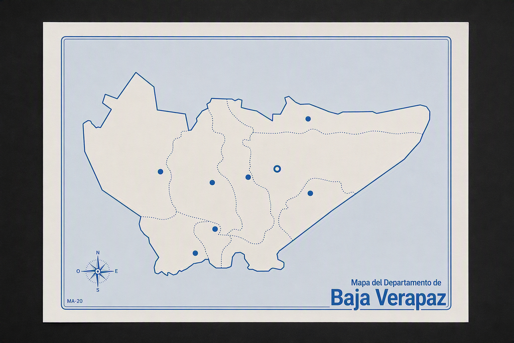 MAPA DE BAJA VERAPAZ
