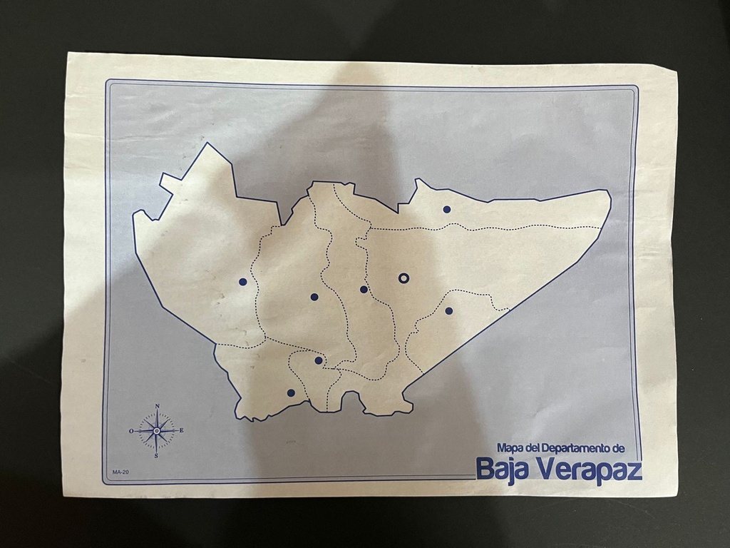 MAPA DE BAJA VERAPAZ