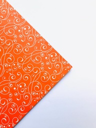 [DIST02933] ARIEL COVER NARANJA ESTAMPADO