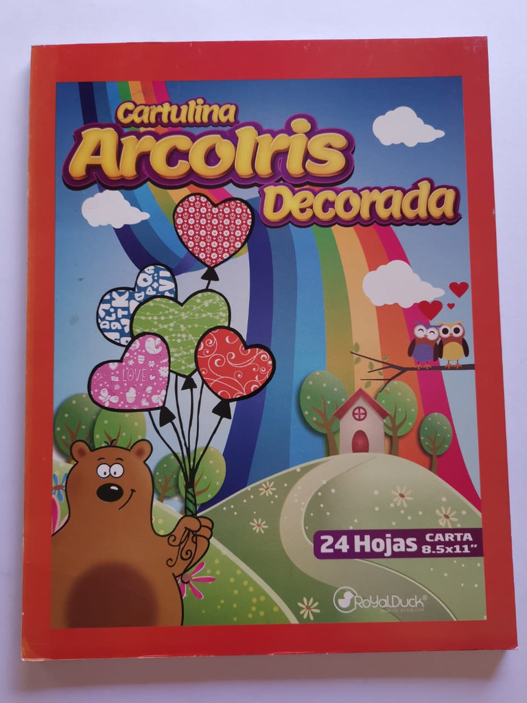 [DIST02940] BLOCK ARCOIRIS DECORADO ROYAL DUCK T/CARTA