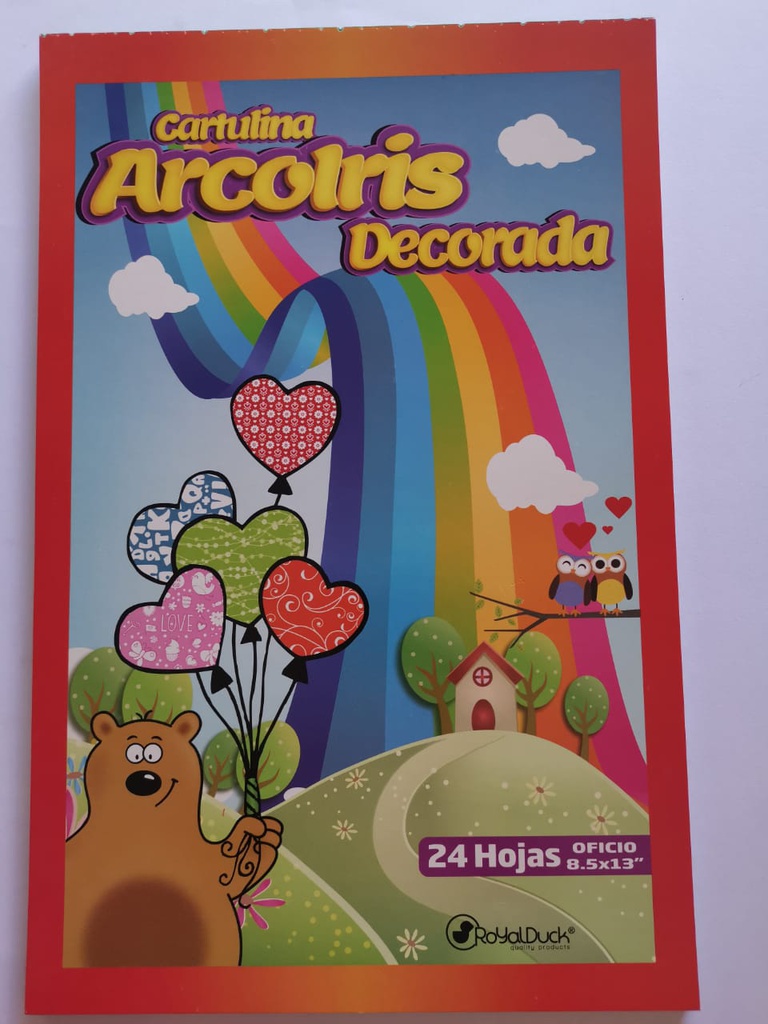 [DIST02941] BLOCK ARCOIRIS DECORADO ROYAL DUCK T/OFICIO